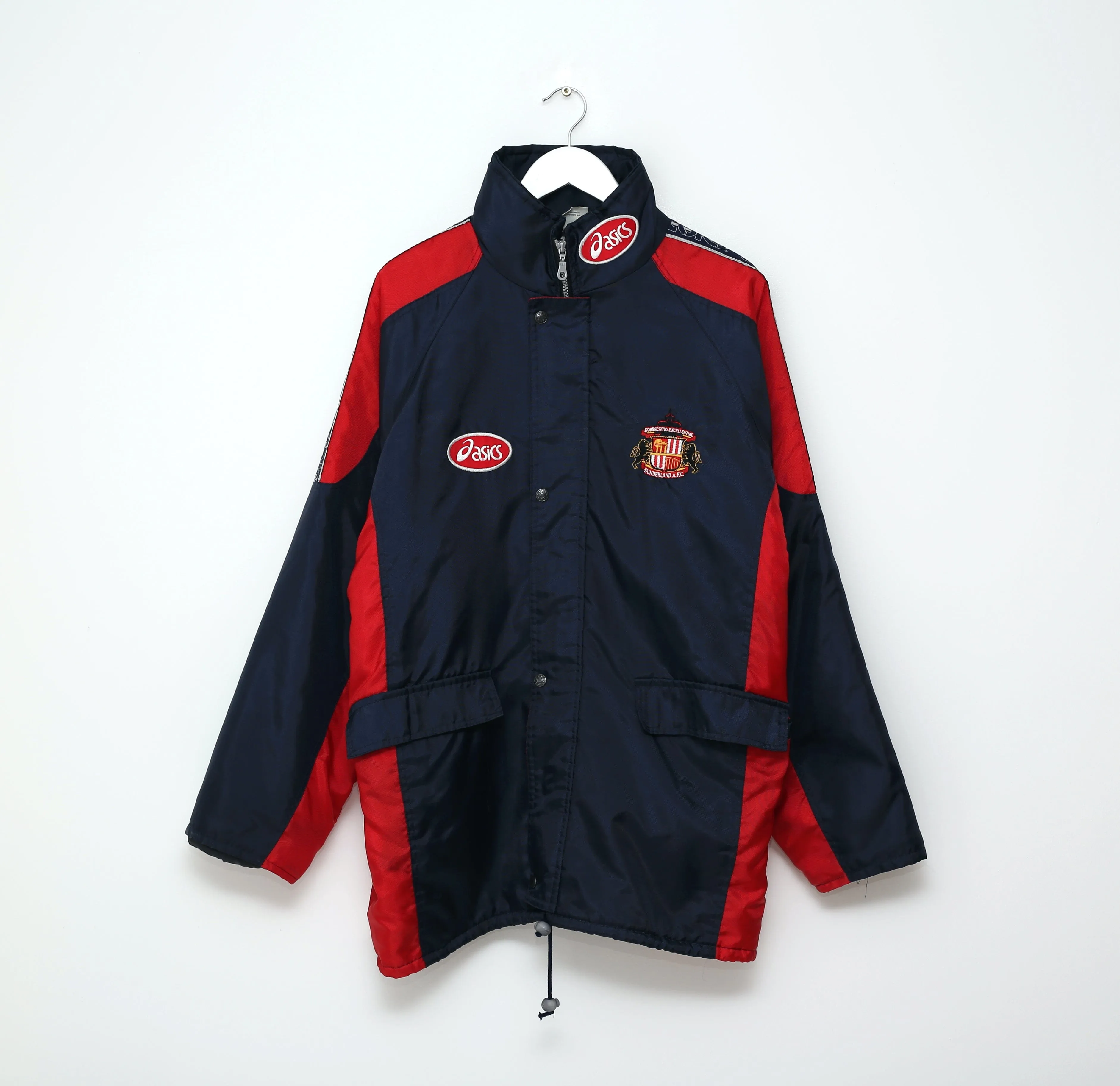 1997/98 SUNDERLAND Vintage Asics Padded Bench Jacket Coat (L)