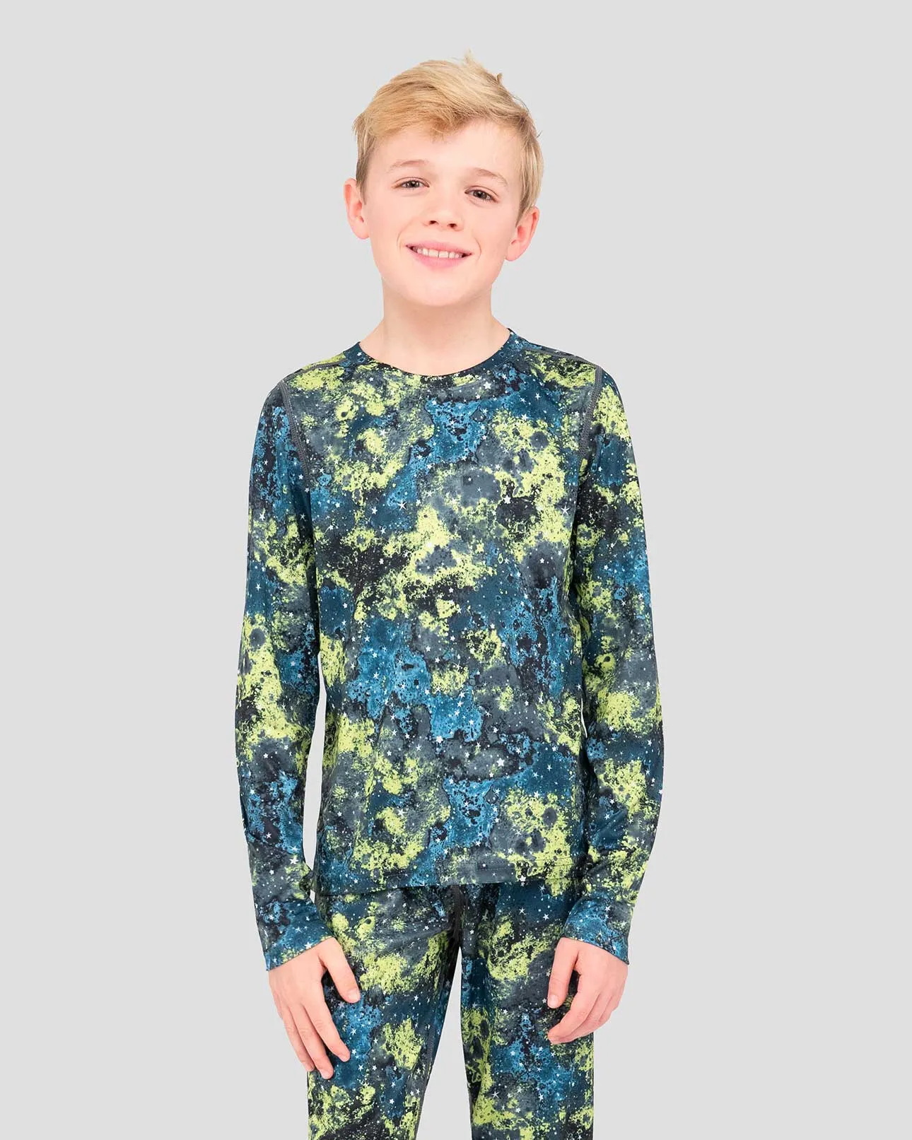 2.0 Kids' Free Ride Heritage Midweight Thermal Baselayer 2-Piece Set