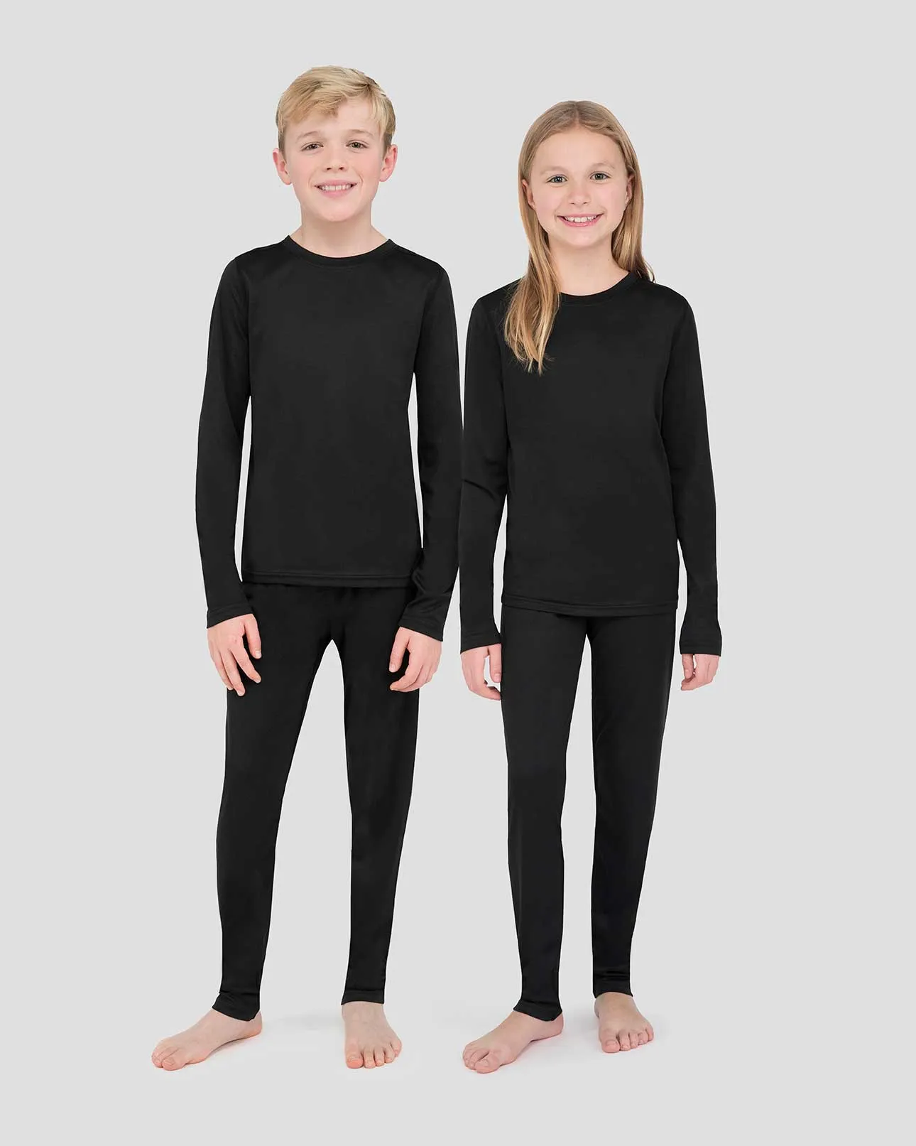 2.0 Kids' Free Ride Heritage Midweight Thermal Baselayer 2-Piece Set