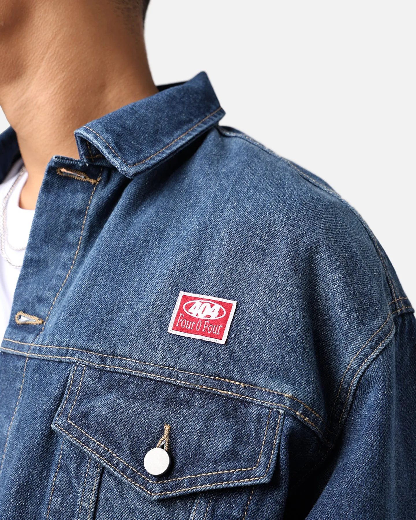 404 Cropped Denim Jacket Indigo