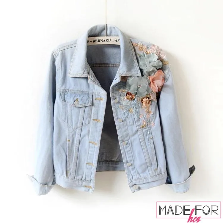 Aakriti Rana In Our 3D Embroidered Denim Jacket