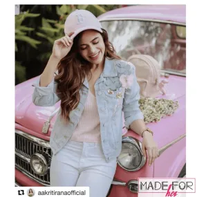 Aakriti Rana In Our 3D Embroidered Denim Jacket