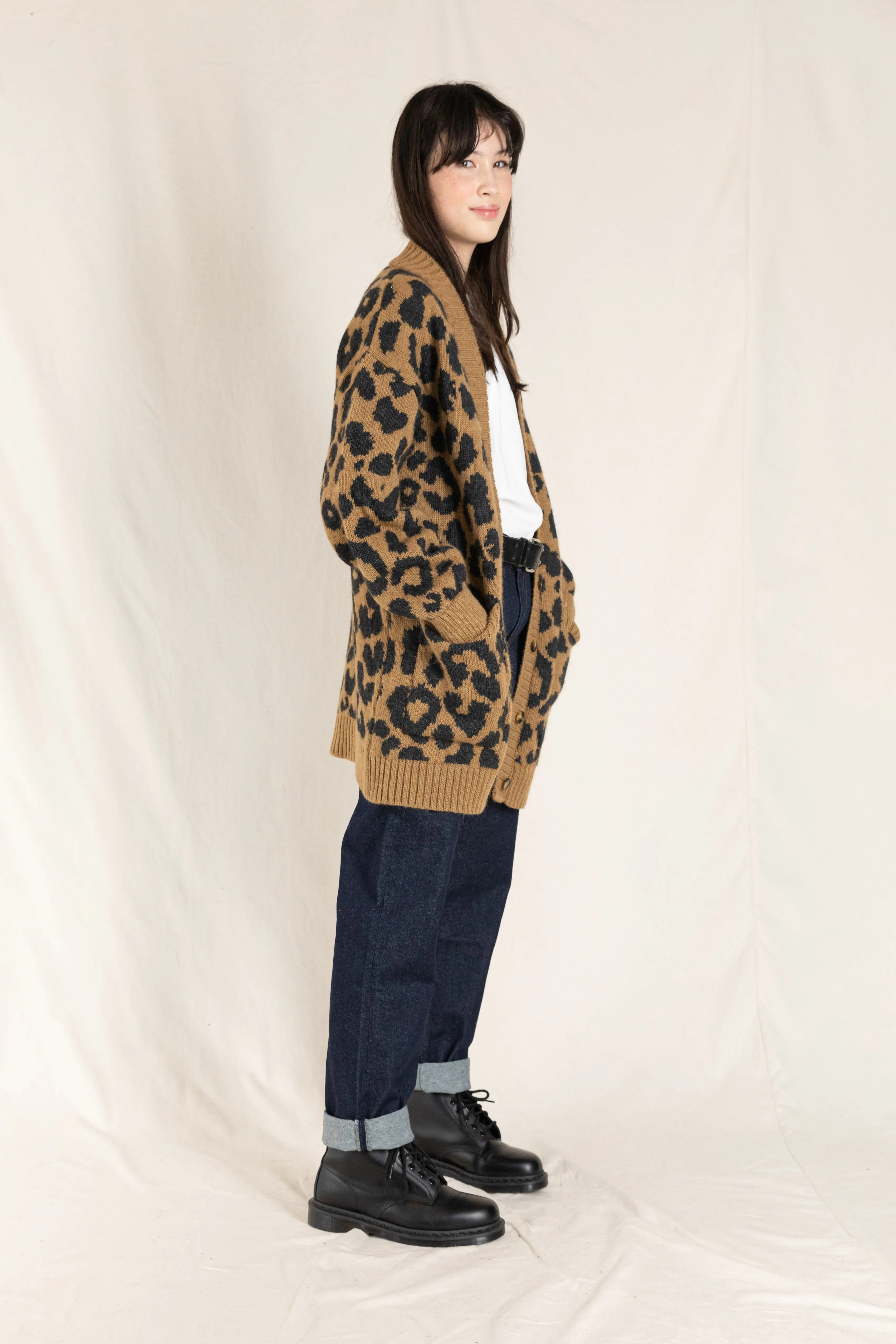 ALIENA Tobacco Leopard - Long Cardigan