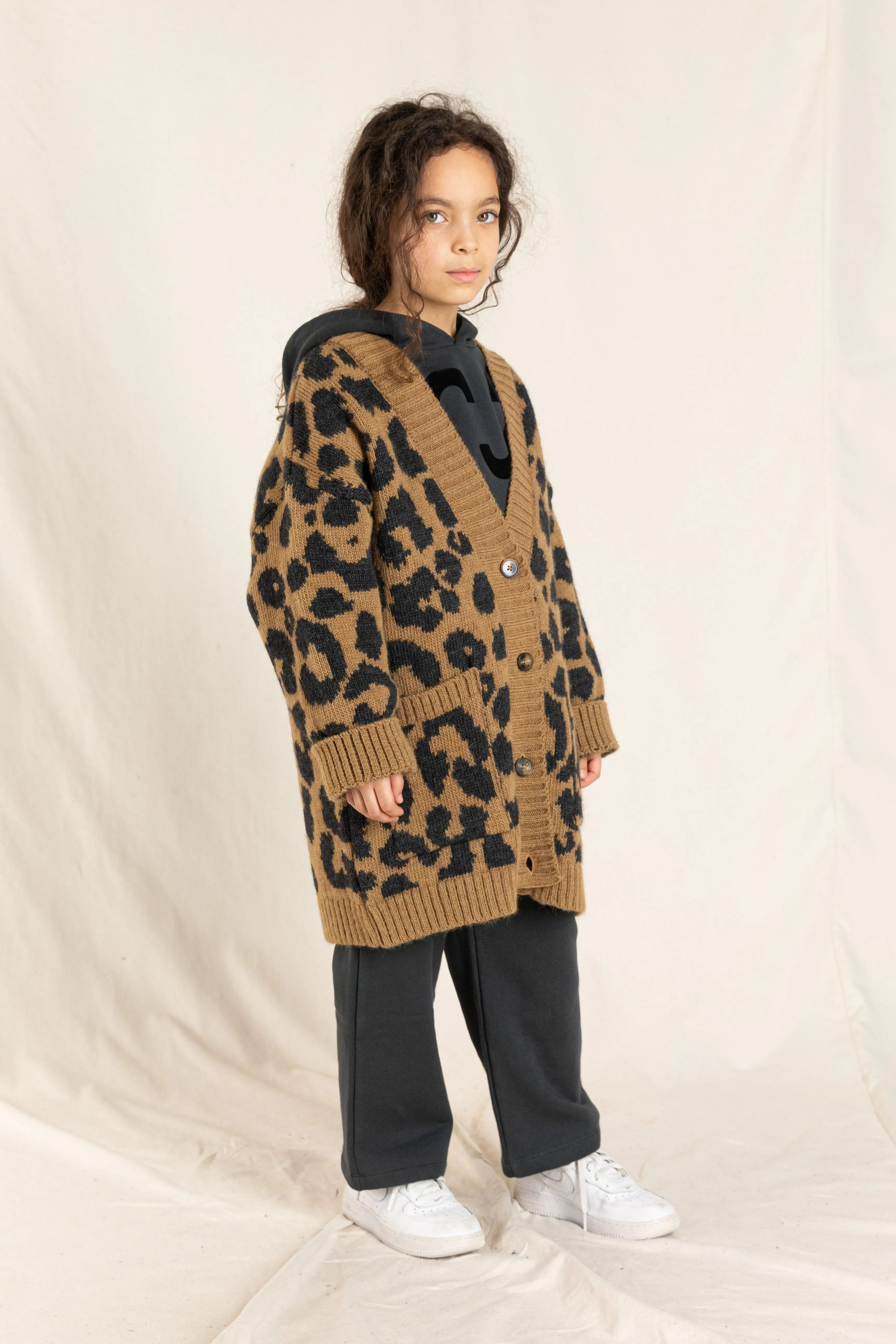 ALIENA Tobacco Leopard - Long Cardigan