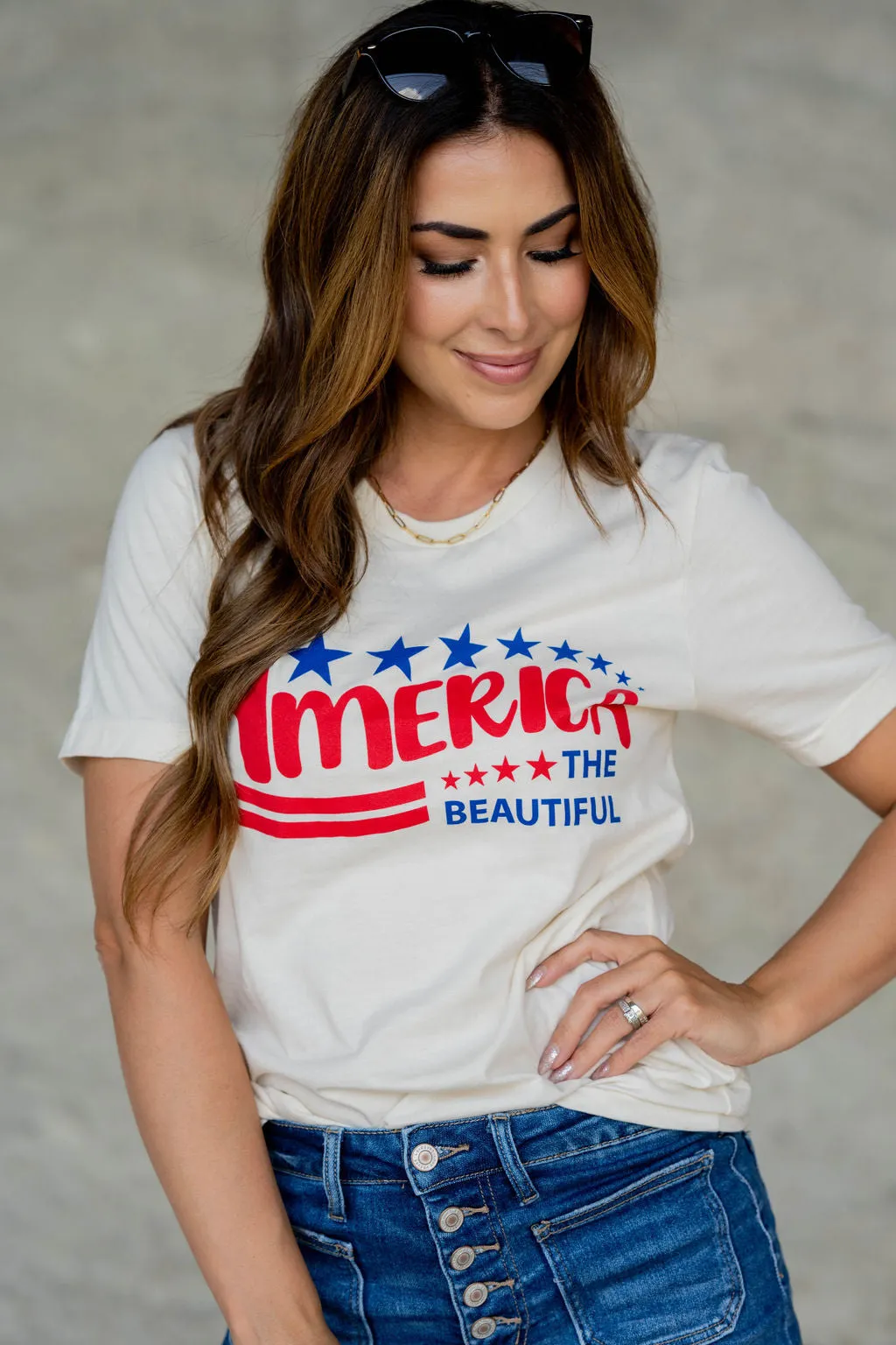 America The Beautiful Graphic Tee