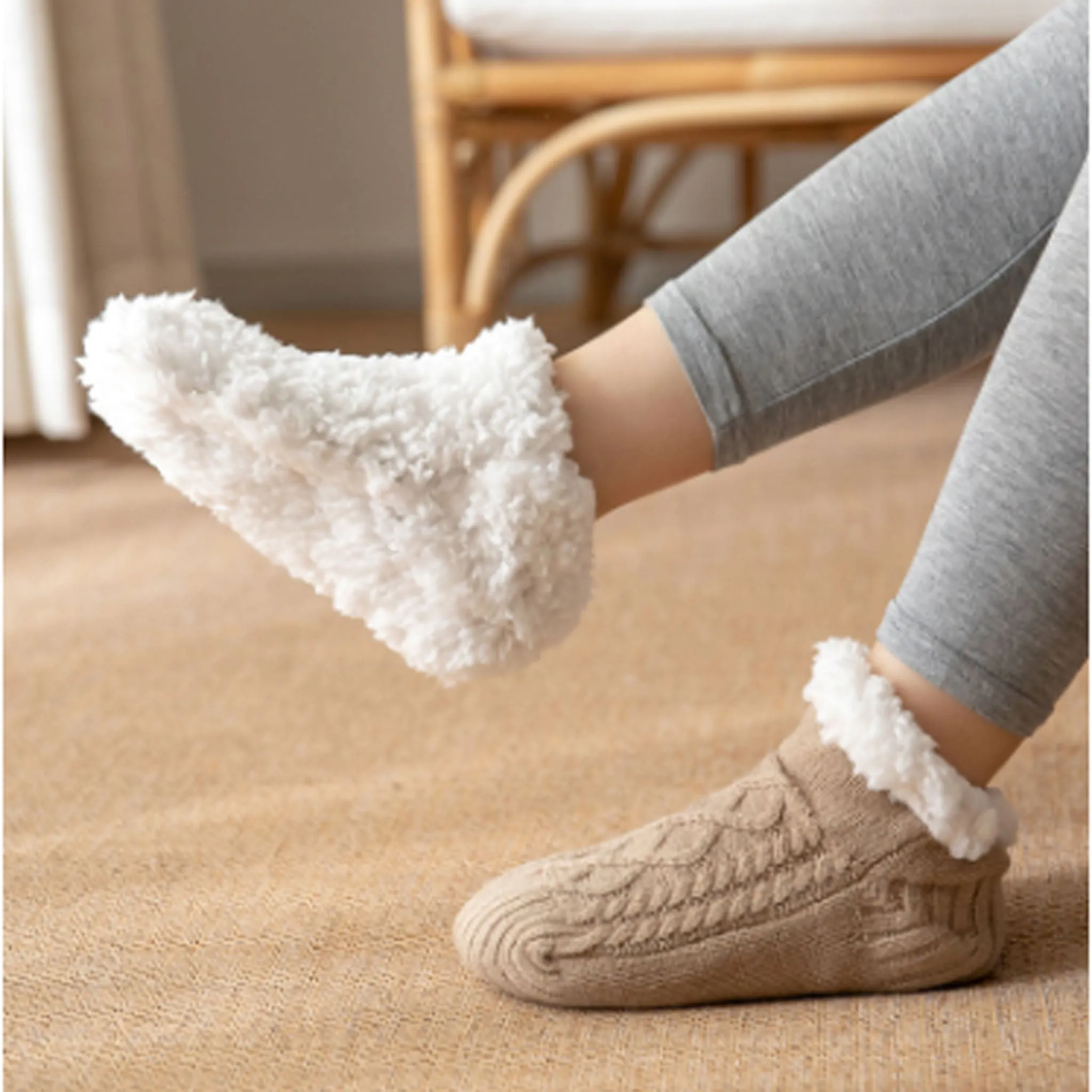 Ankle Casual Thick Thermal Socks | Ankle Sherpa Lined Sock