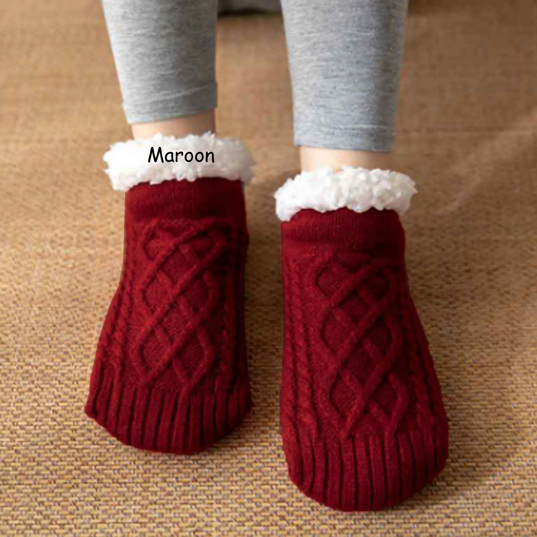 Ankle Casual Thick Thermal Socks | Ankle Sherpa Lined Sock