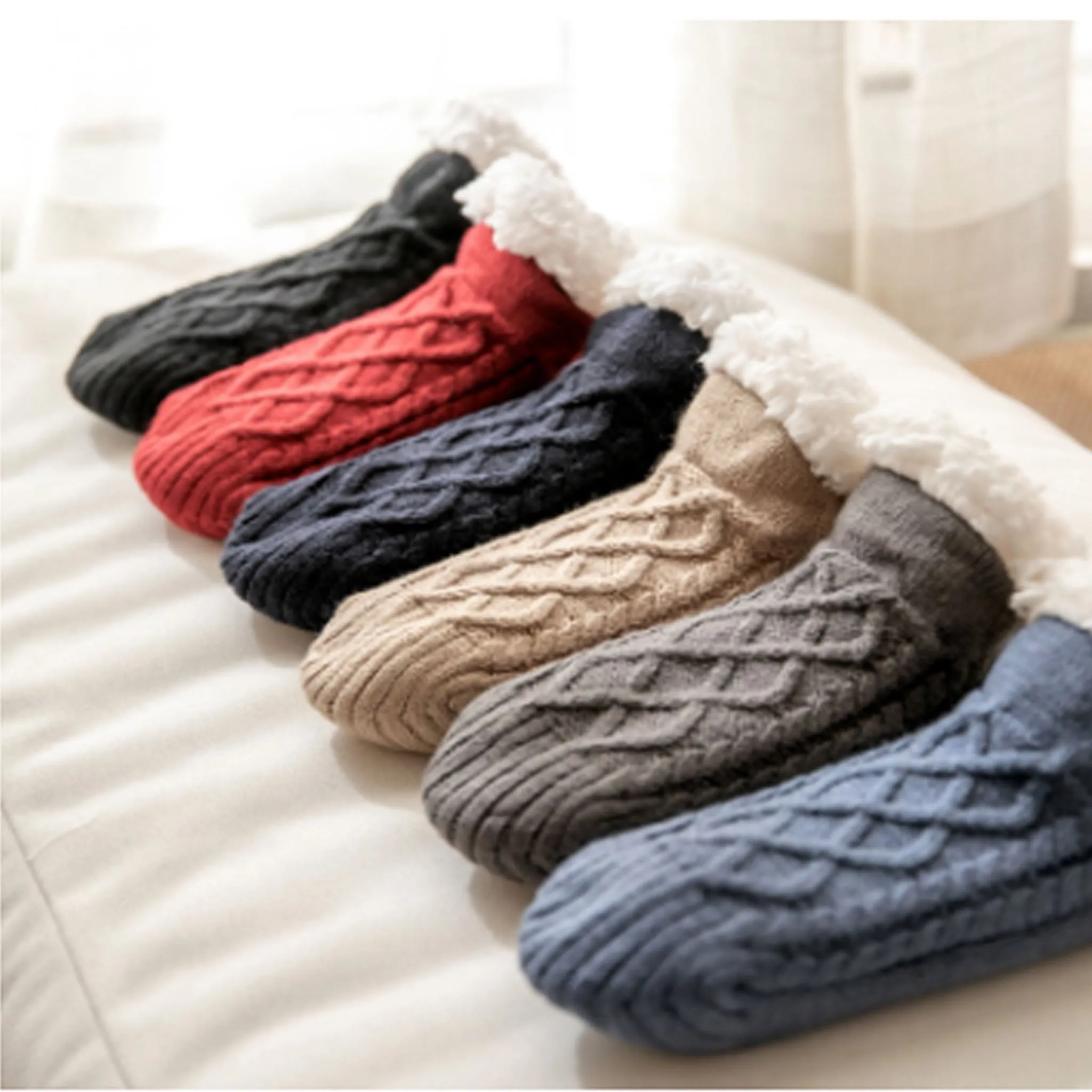 Ankle Casual Thick Thermal Socks | Ankle Sherpa Lined Sock