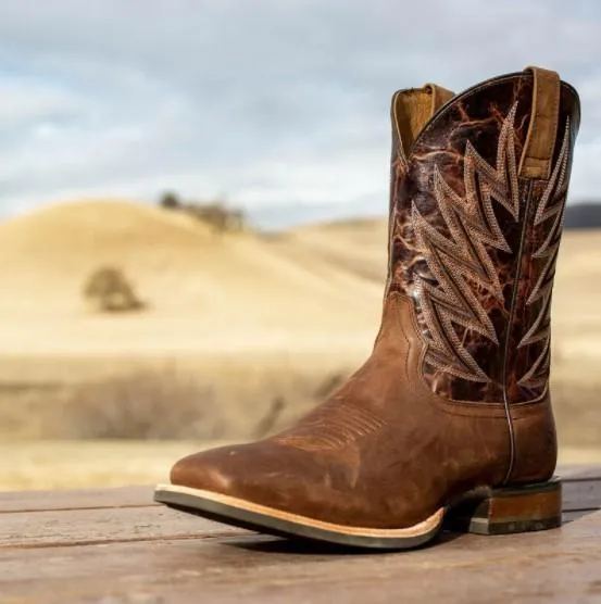 Ariat Men's Challenger Branding Iron Brown Western Boots 10018695