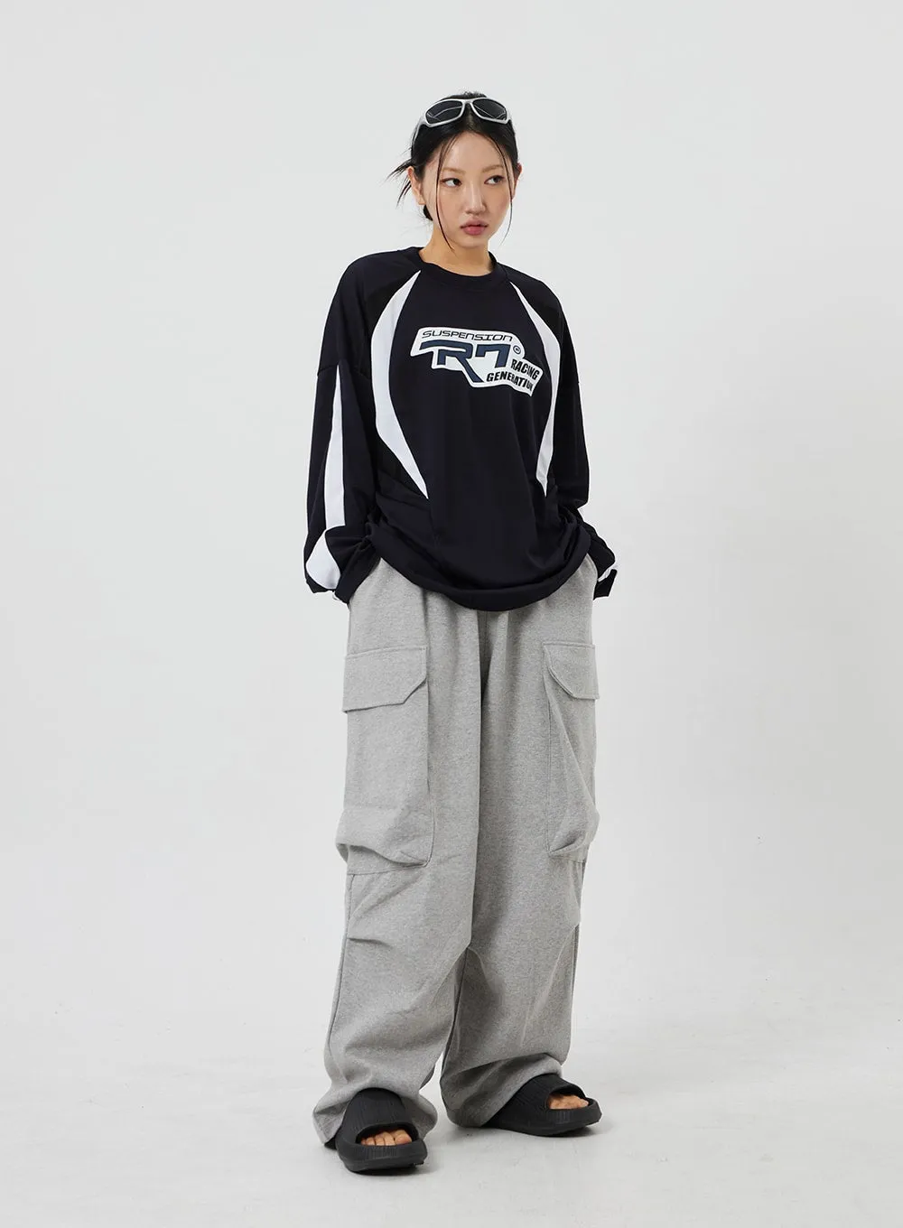 Baggy Cargo Track Pants Unisex CF327