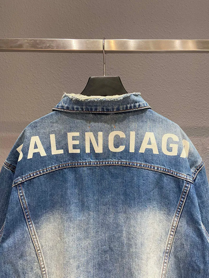 Balenciaga Denim Jacket Blue