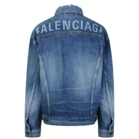 Balenciaga Denim Jacket Blue