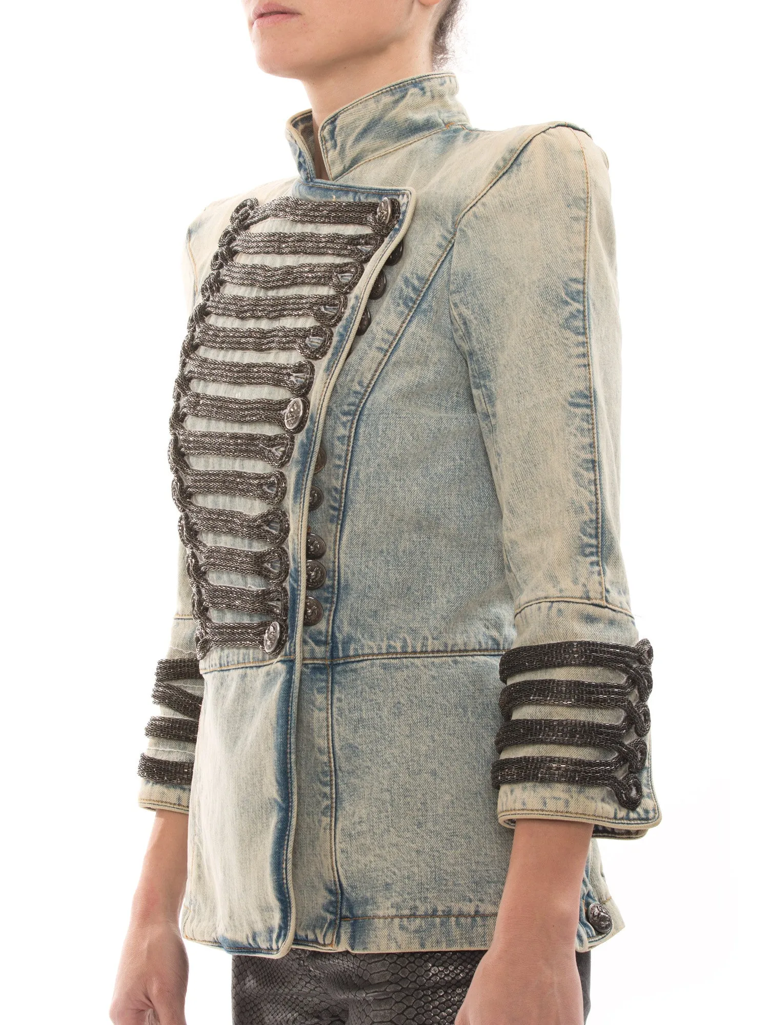 Balmain Military Denim Jacket