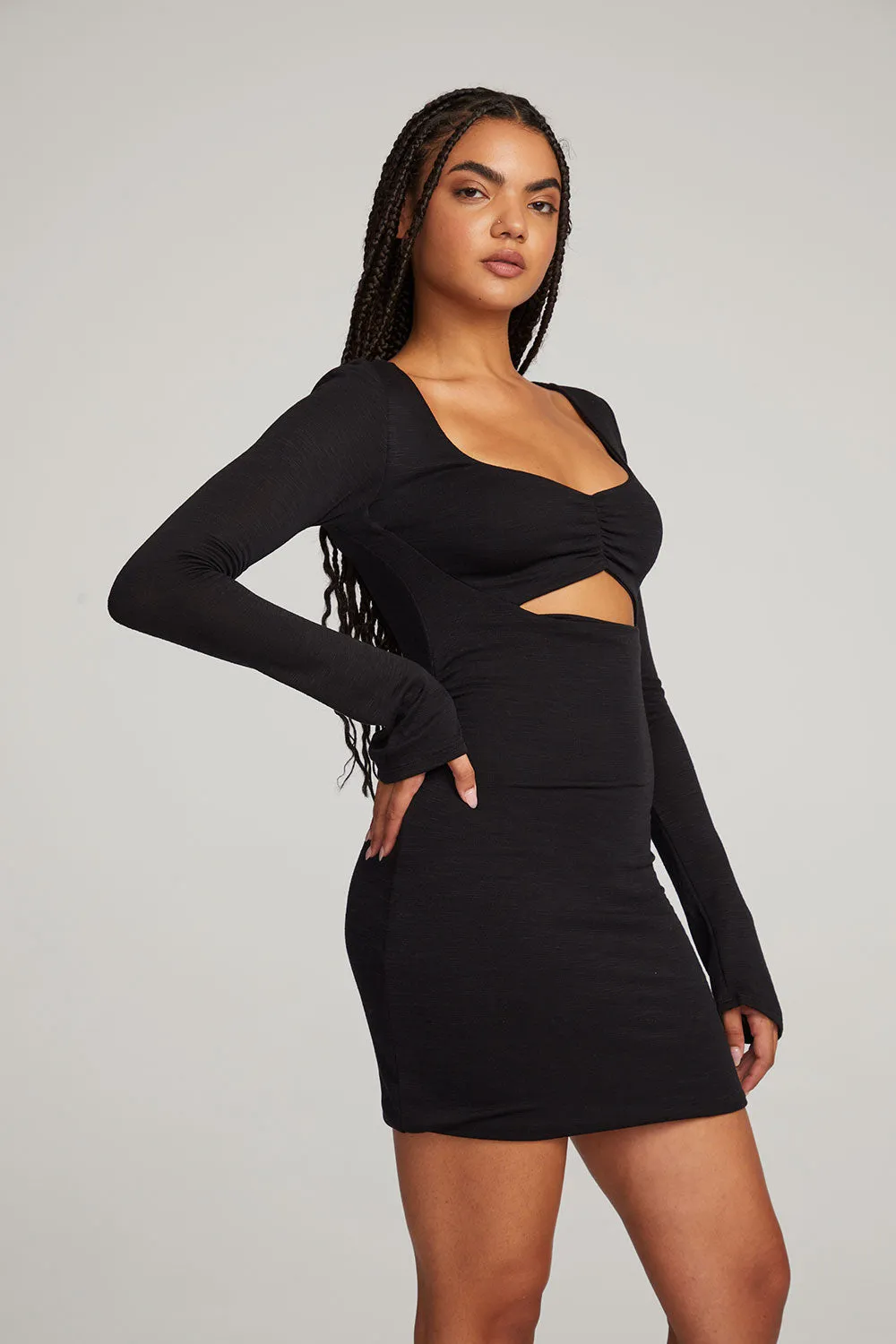 Bay Licorice Mini Dress