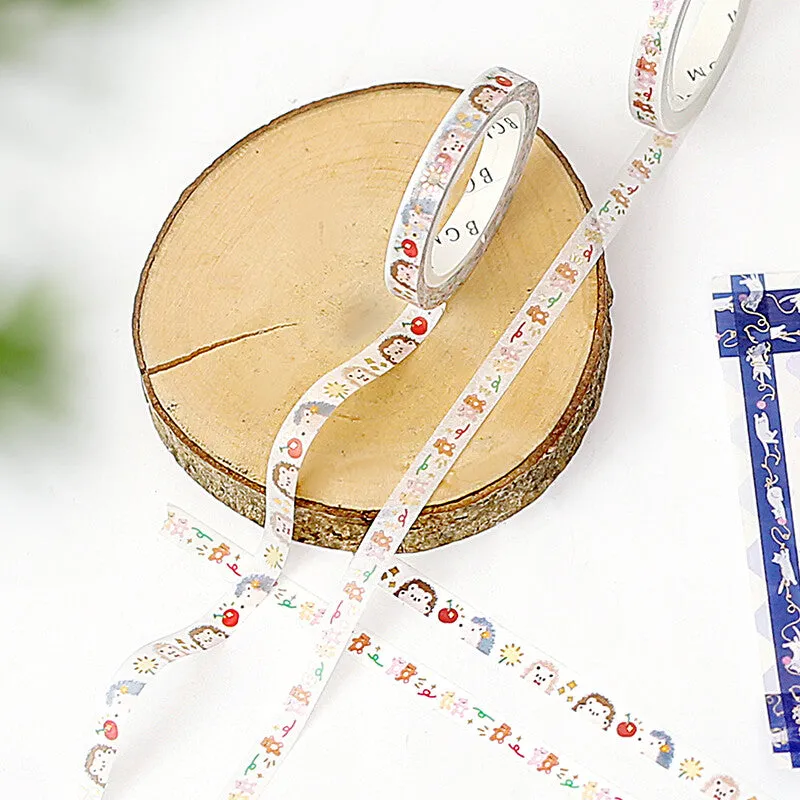 Bear Dance Slim Washi Tape