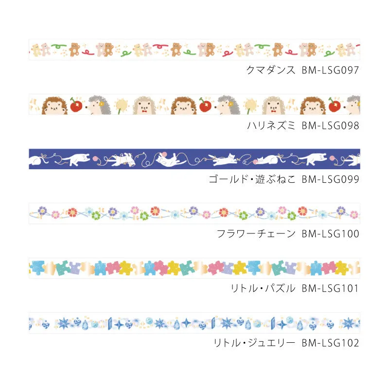 Bear Dance Slim Washi Tape