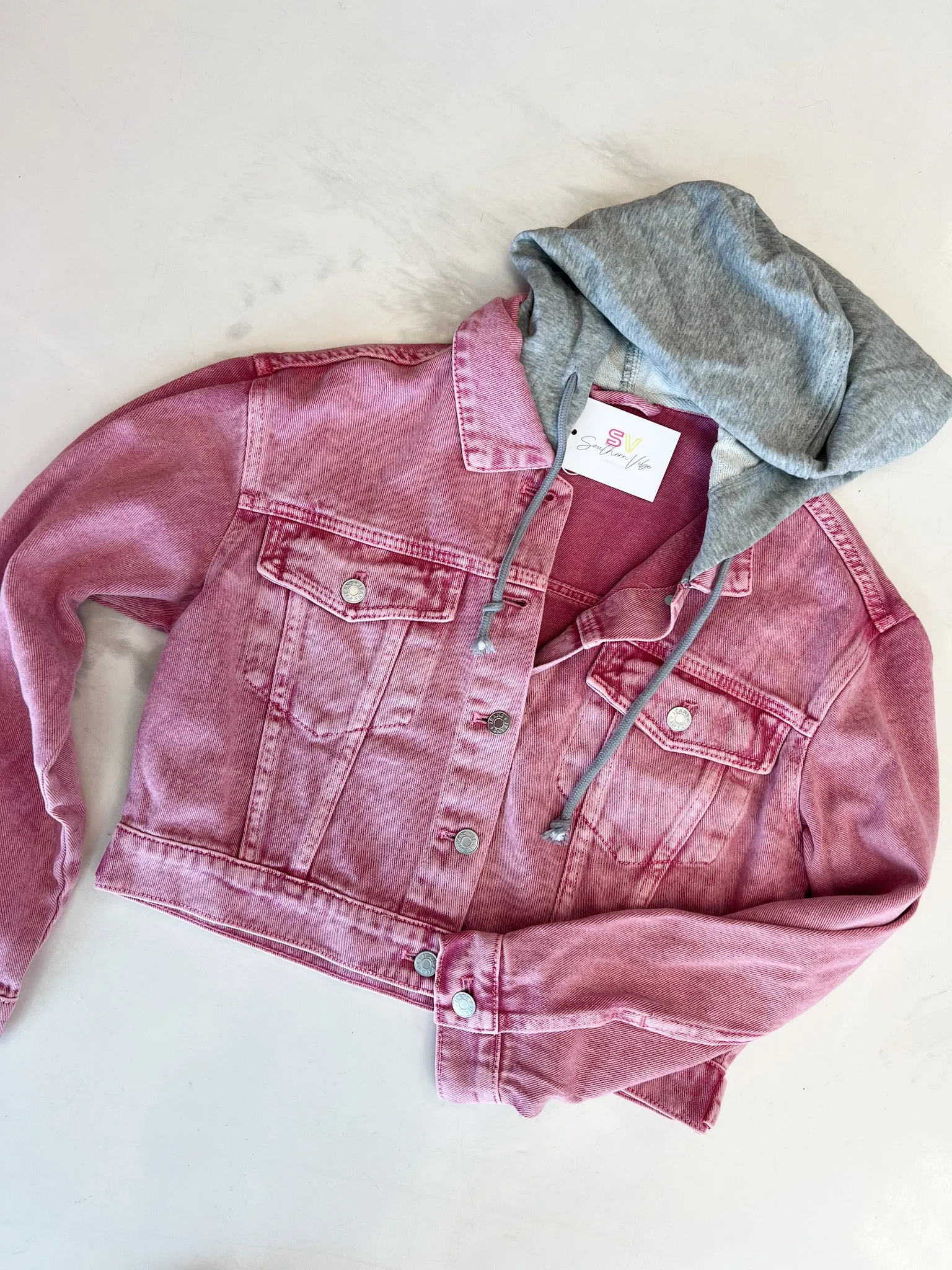 Berry Denim Washed Jacket