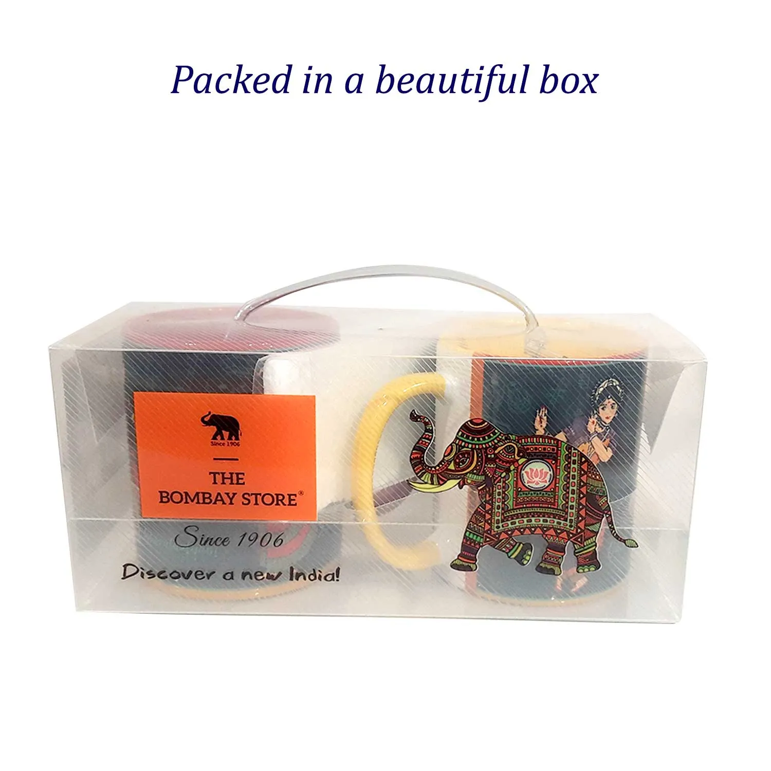 Bharatnatyam Coffee Mugs Set of 2 (300 ml each)