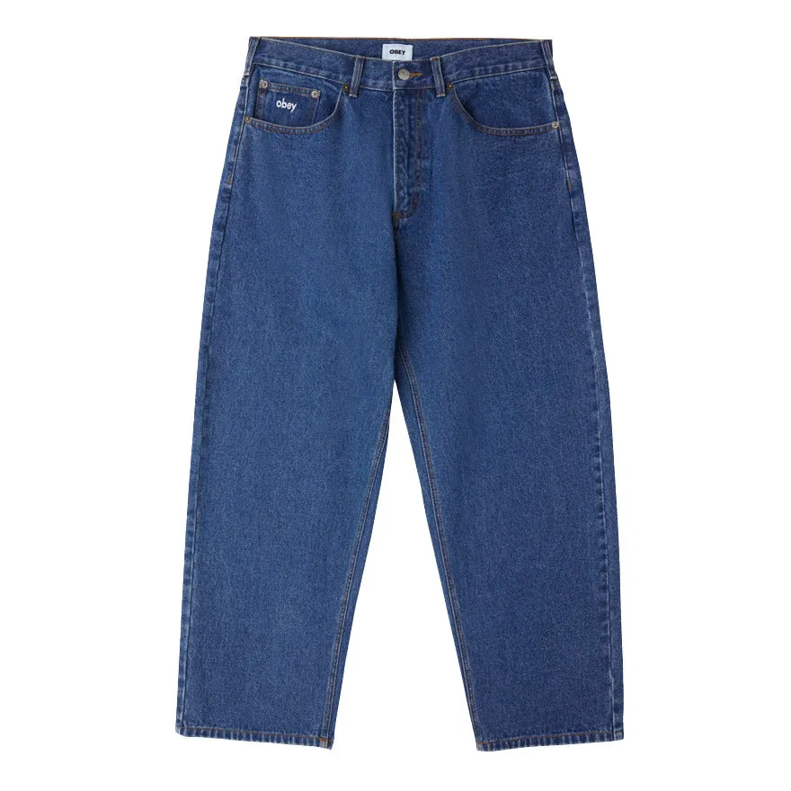 Bigwig baggy denim Stone wash indigo