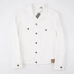 Boglioli Cream White Denim Jean Jacket