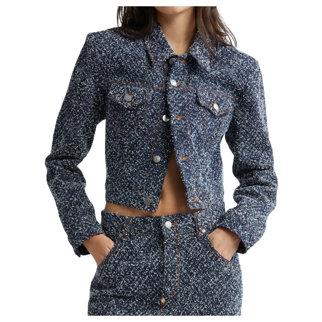 Boucle Denim Jacket