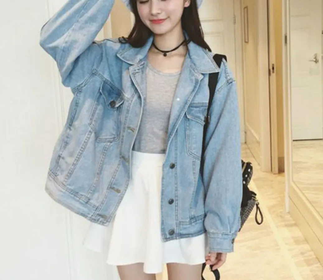 Boyfriend Denim Jacket KF30166