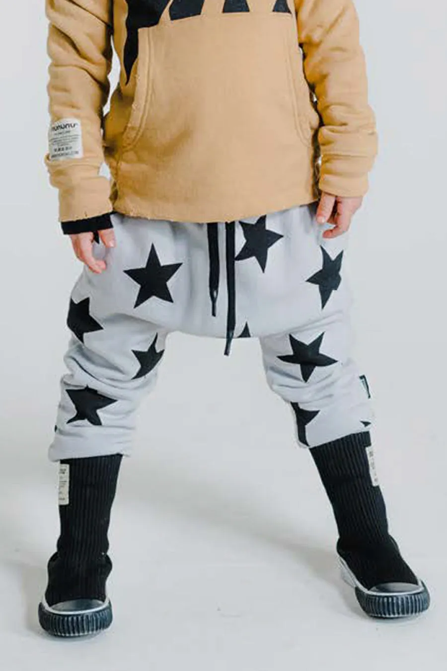 Boys Pants Nununu Star Baggy - Grey