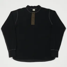 Buzz Rickson's L/S Thermal Henley - Black