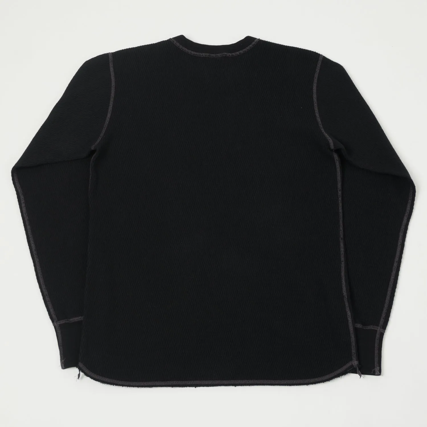 Buzz Rickson's L/S Thermal Tee Shirt - Black