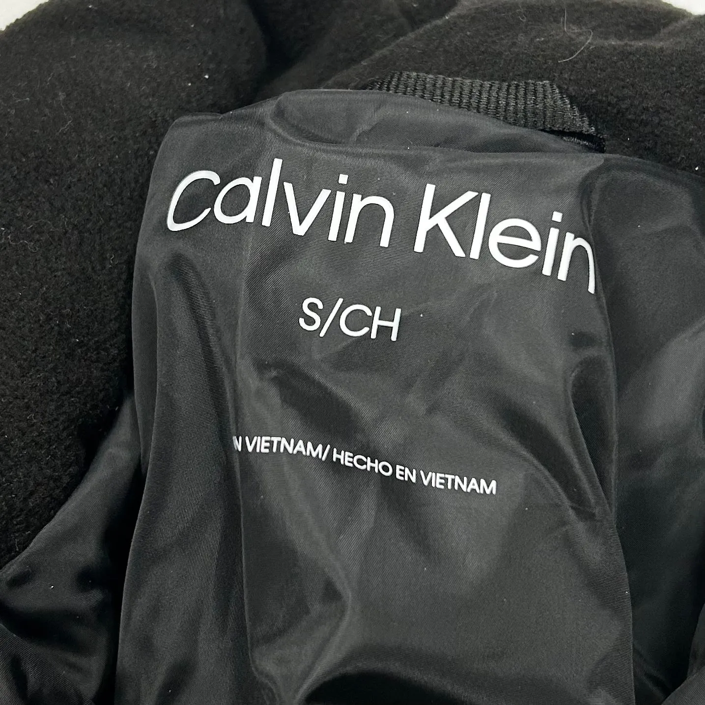 Coat Parka By Calvin Klein In Black, Size: S