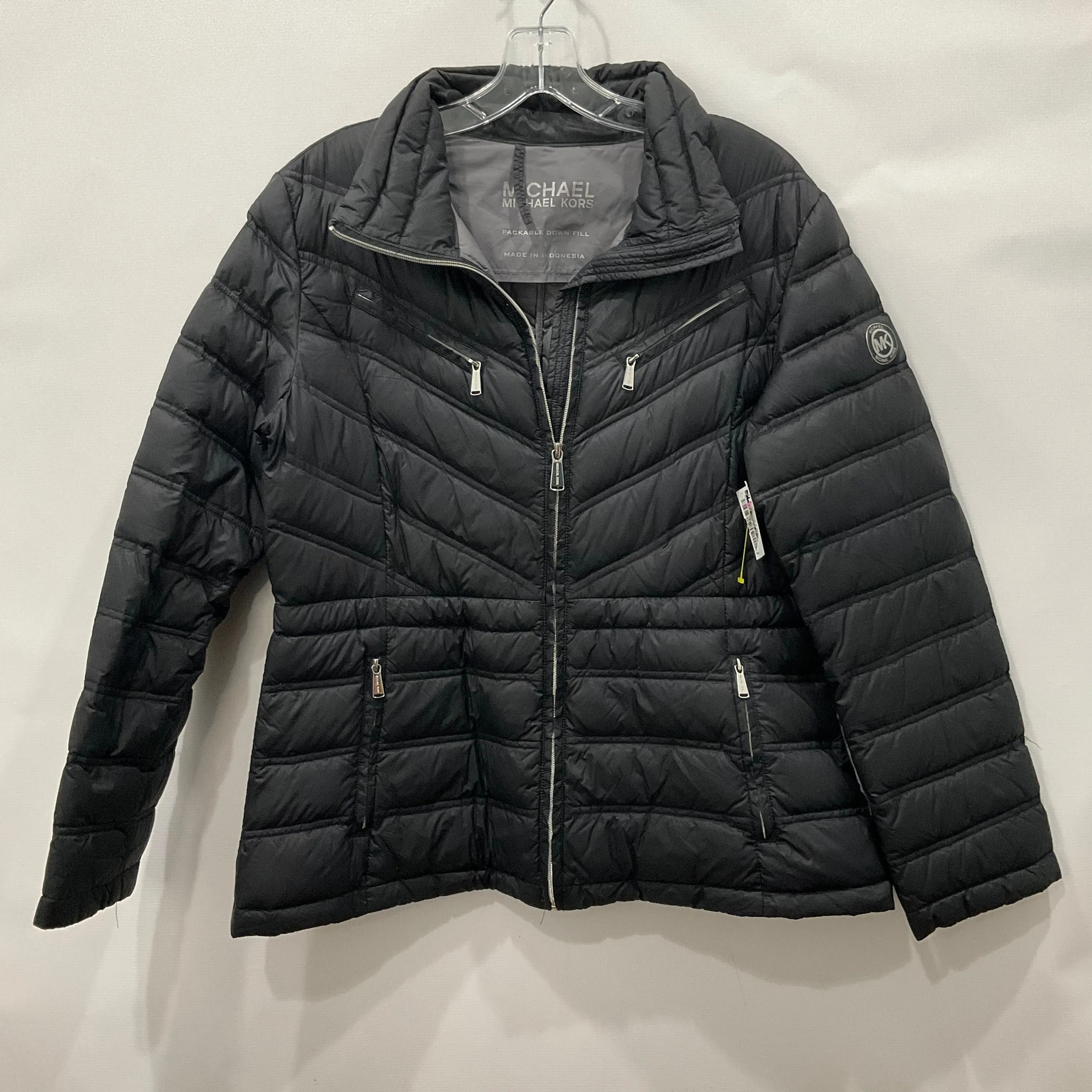 Coat Puffer & Quilted By Michael By Michael Kors In Black, Size: L