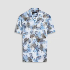 Cole Leaf Print OoohCotton Camp Shirt