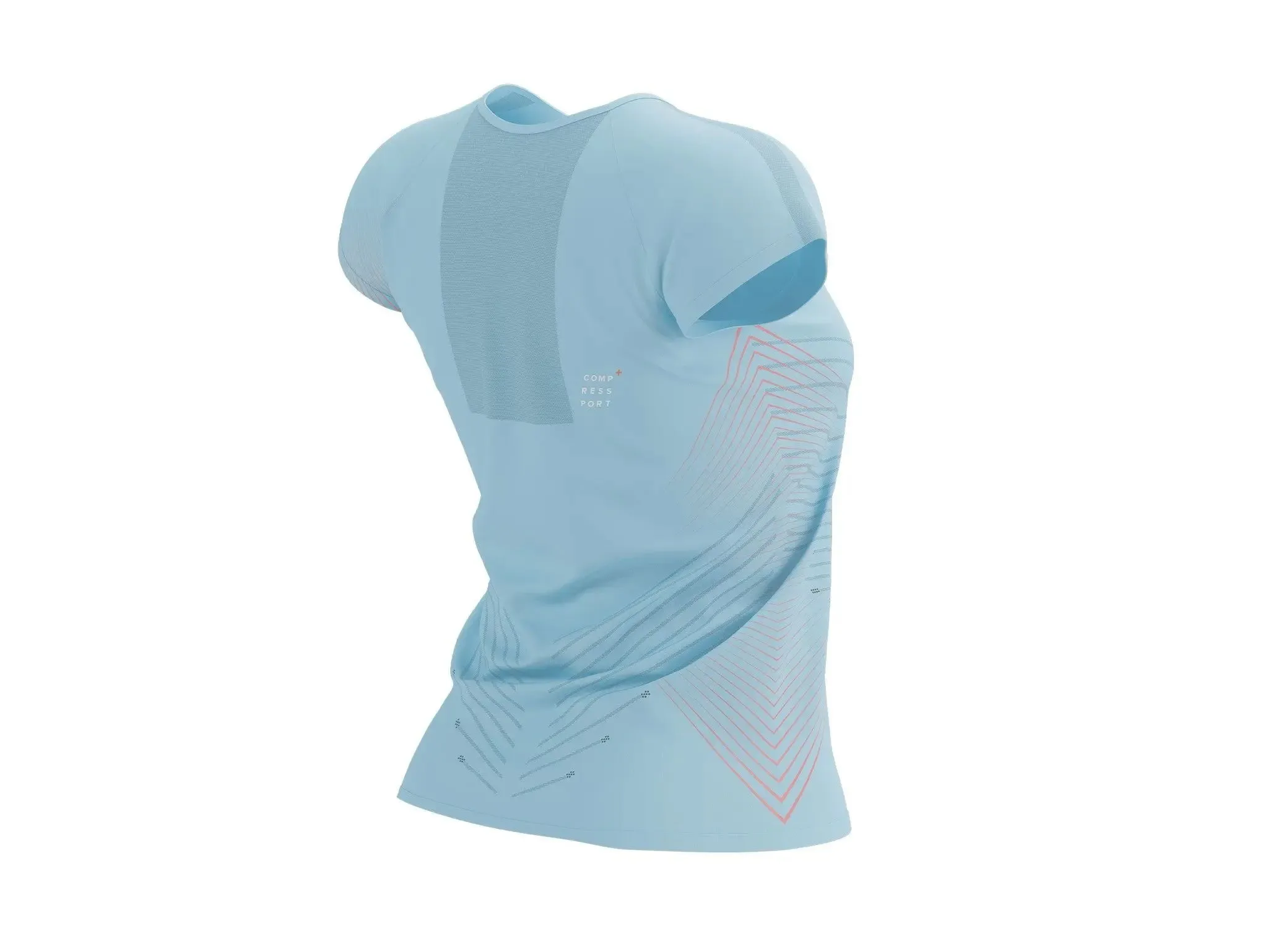 Compressport | Performance SS T-shirt | Aqua | Dames