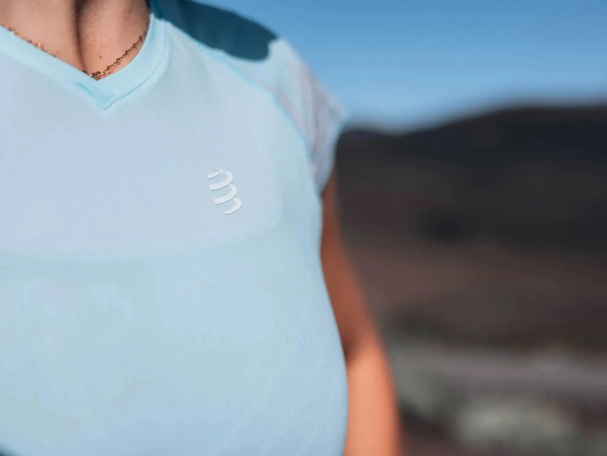 Compressport | Performance SS T-shirt | Aqua | Dames