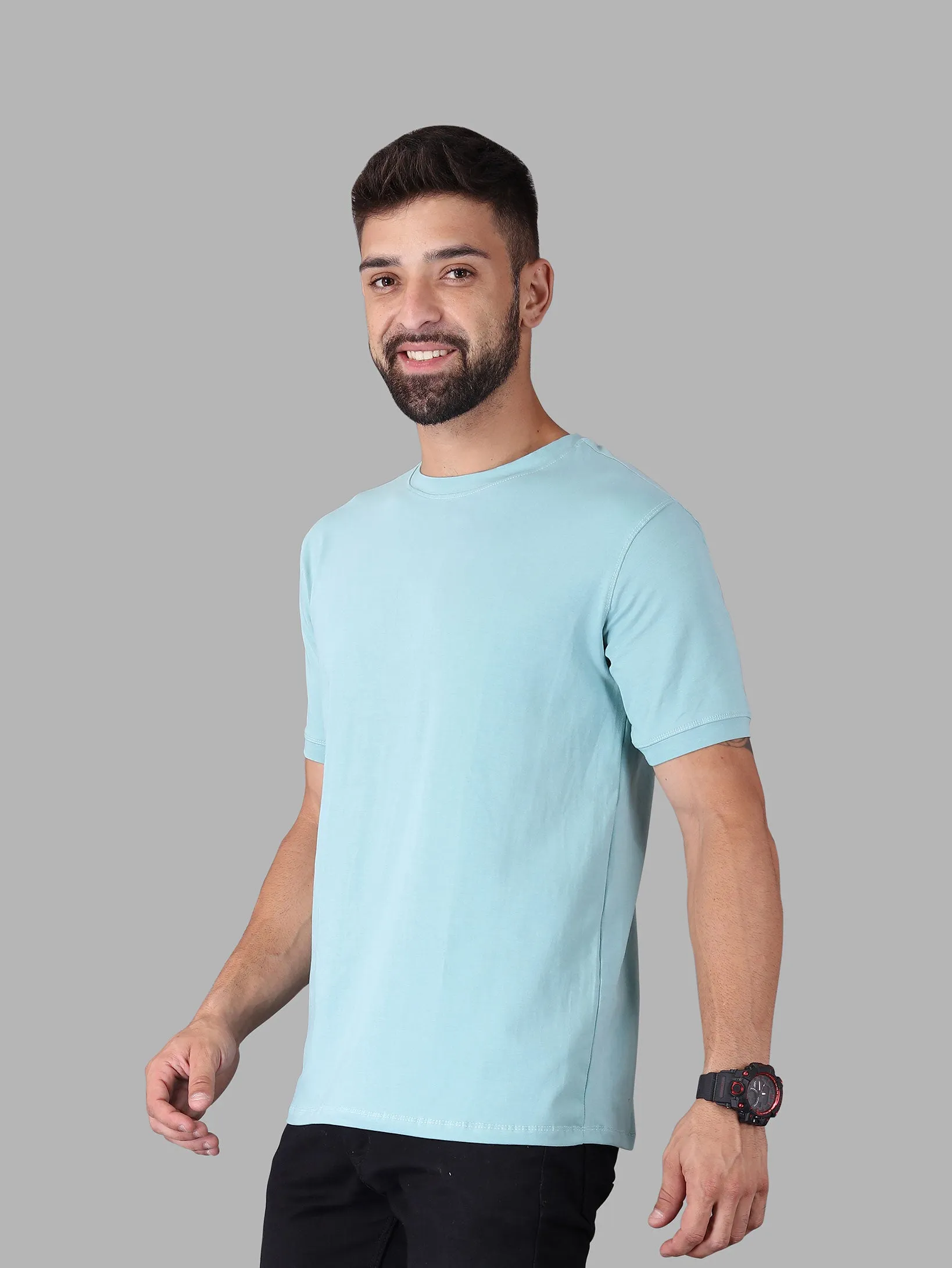 Crew Neck Half Sleeve T-Shirt