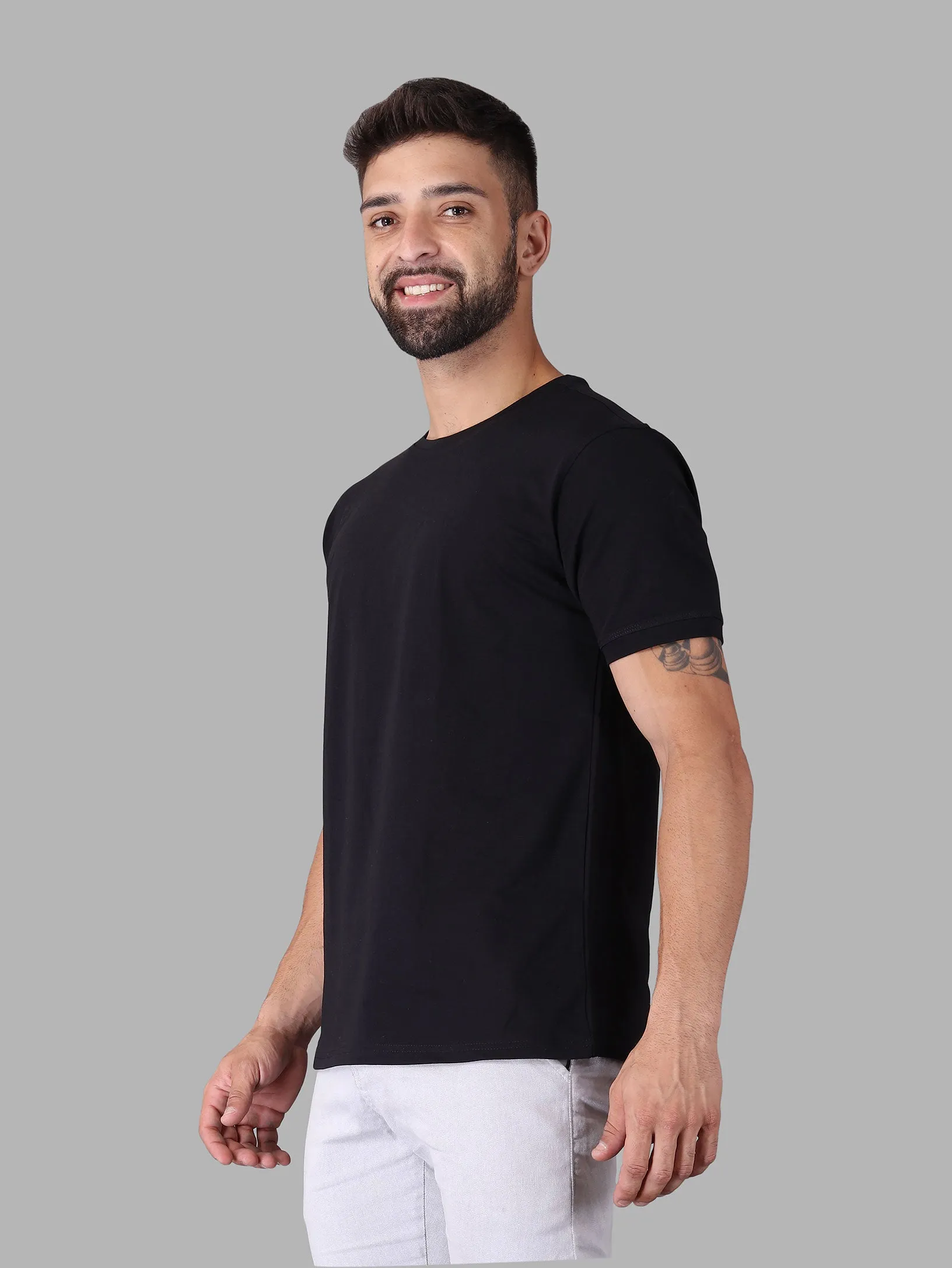 Crew Neck Half Sleeve T-Shirt