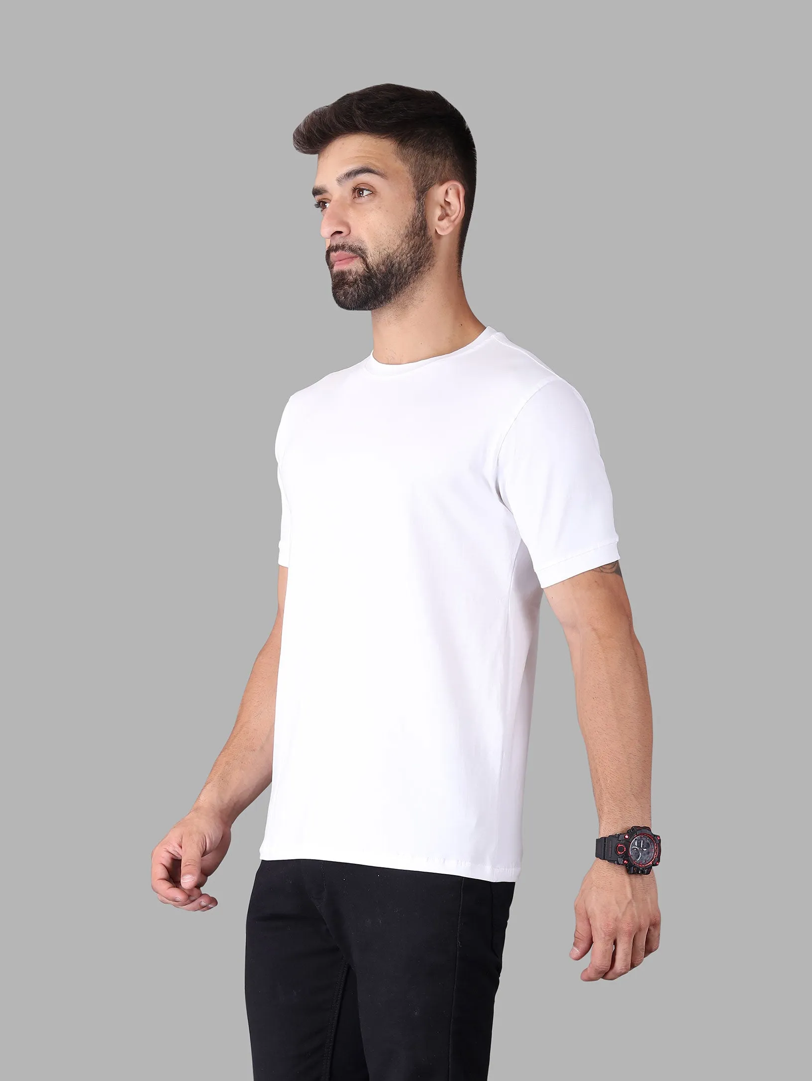 Crew Neck Half Sleeve T-Shirt