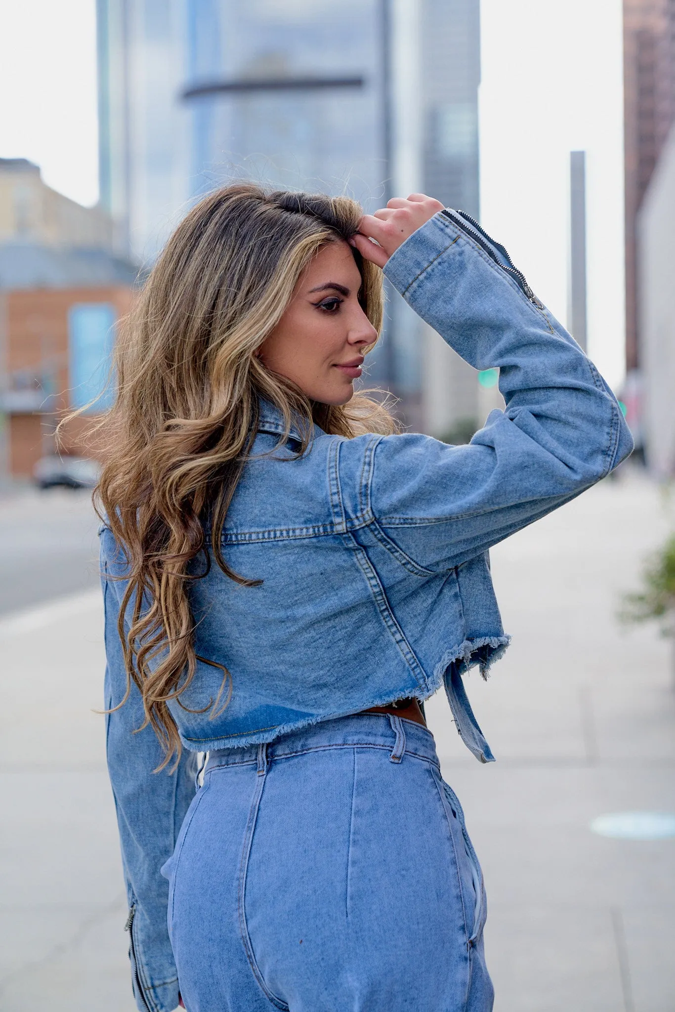 Cropped Denim Jacket