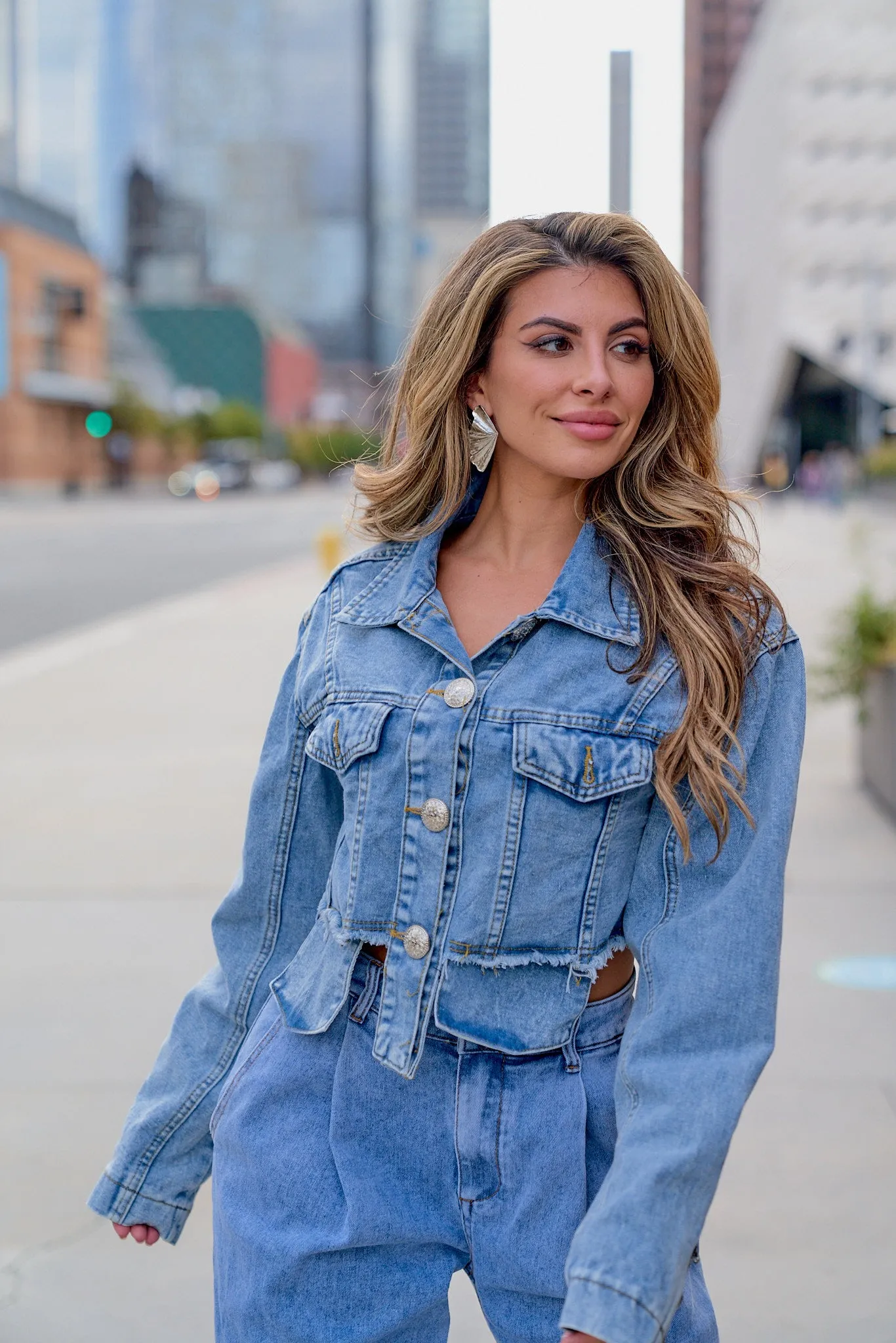 Cropped Denim Jacket