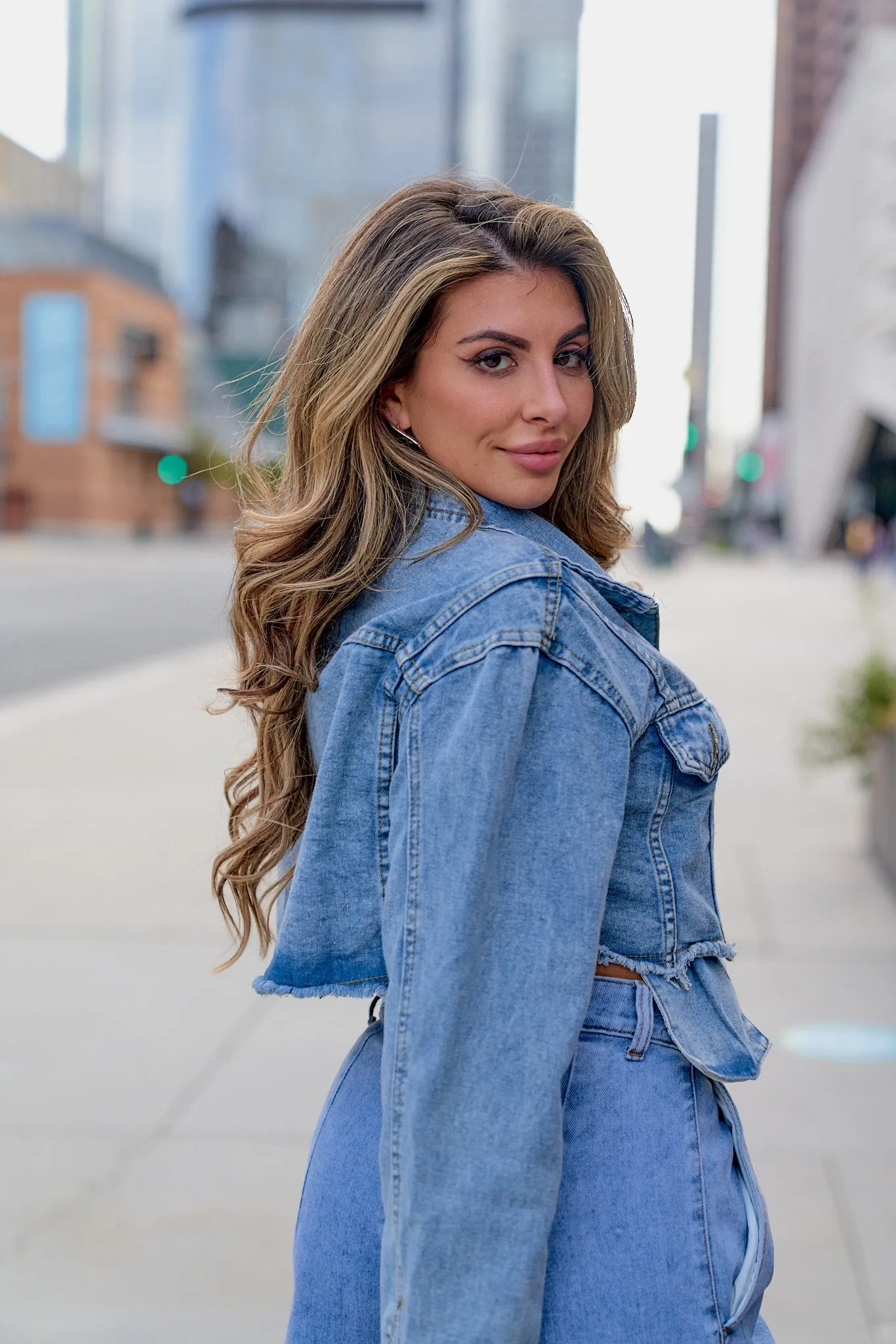 Cropped Denim Jacket