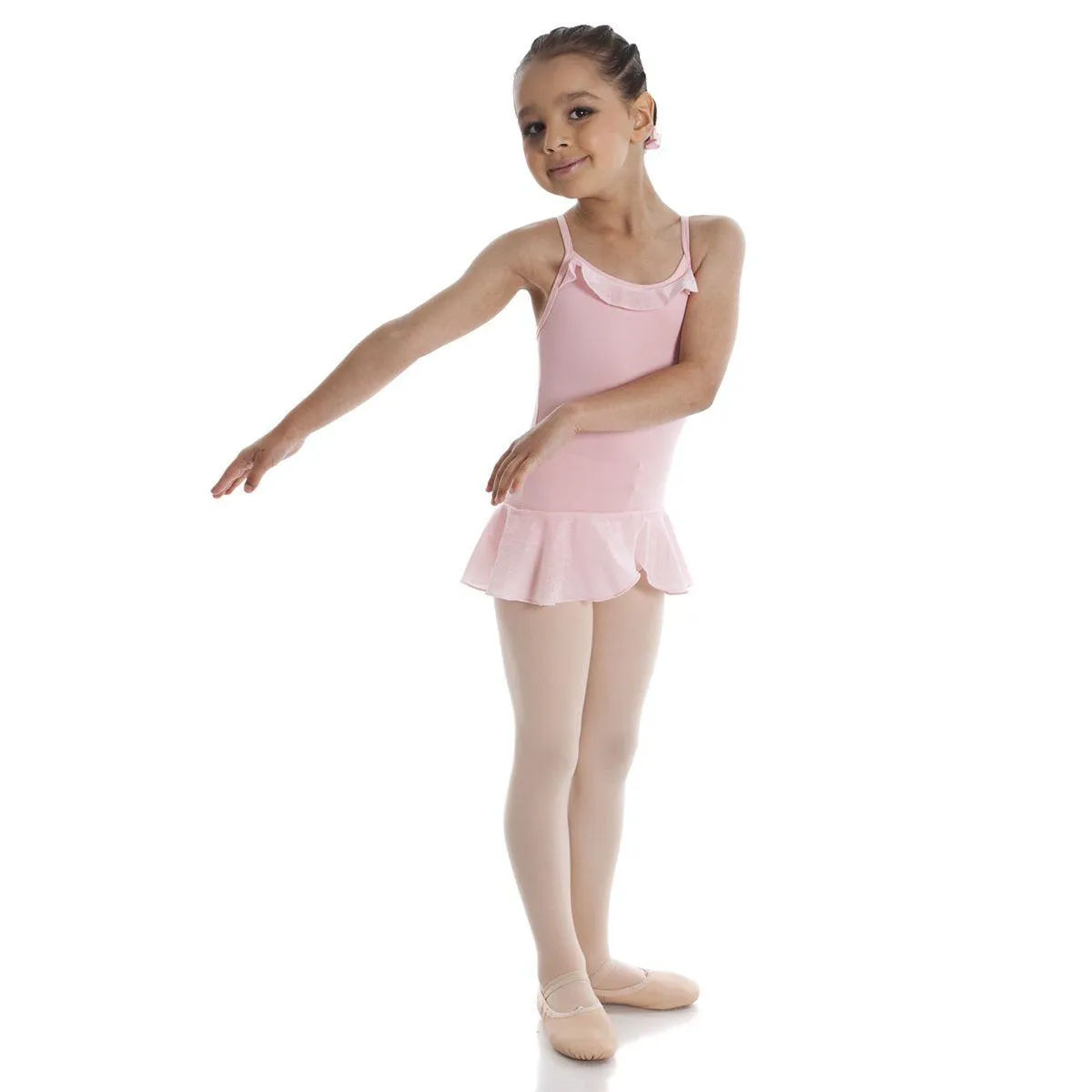 Crystal Frill Leotard With Skirt