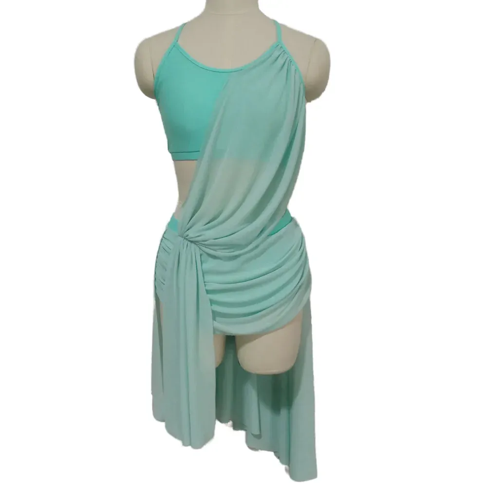 #D329 WOMENS Nylon/Lycra Mesh Modern Dance Costume- Dance School Troupe or Solo Performance