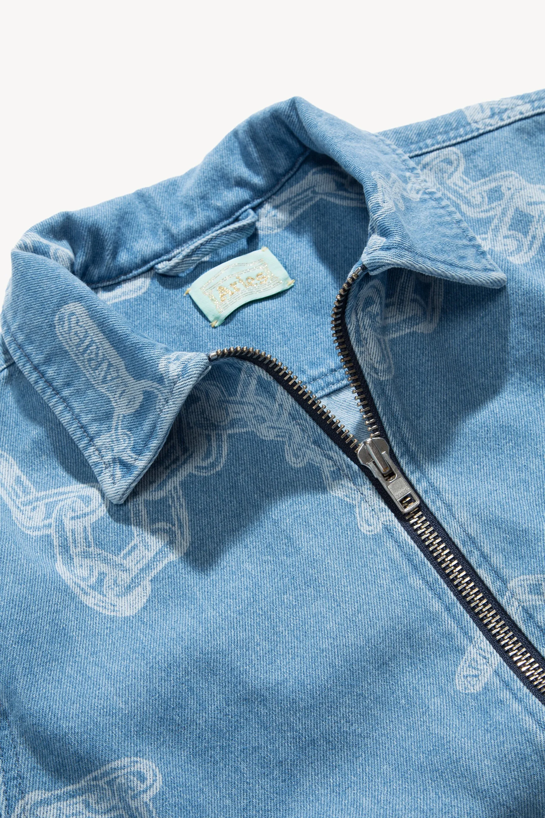 Denim Chains Harrington Jacket