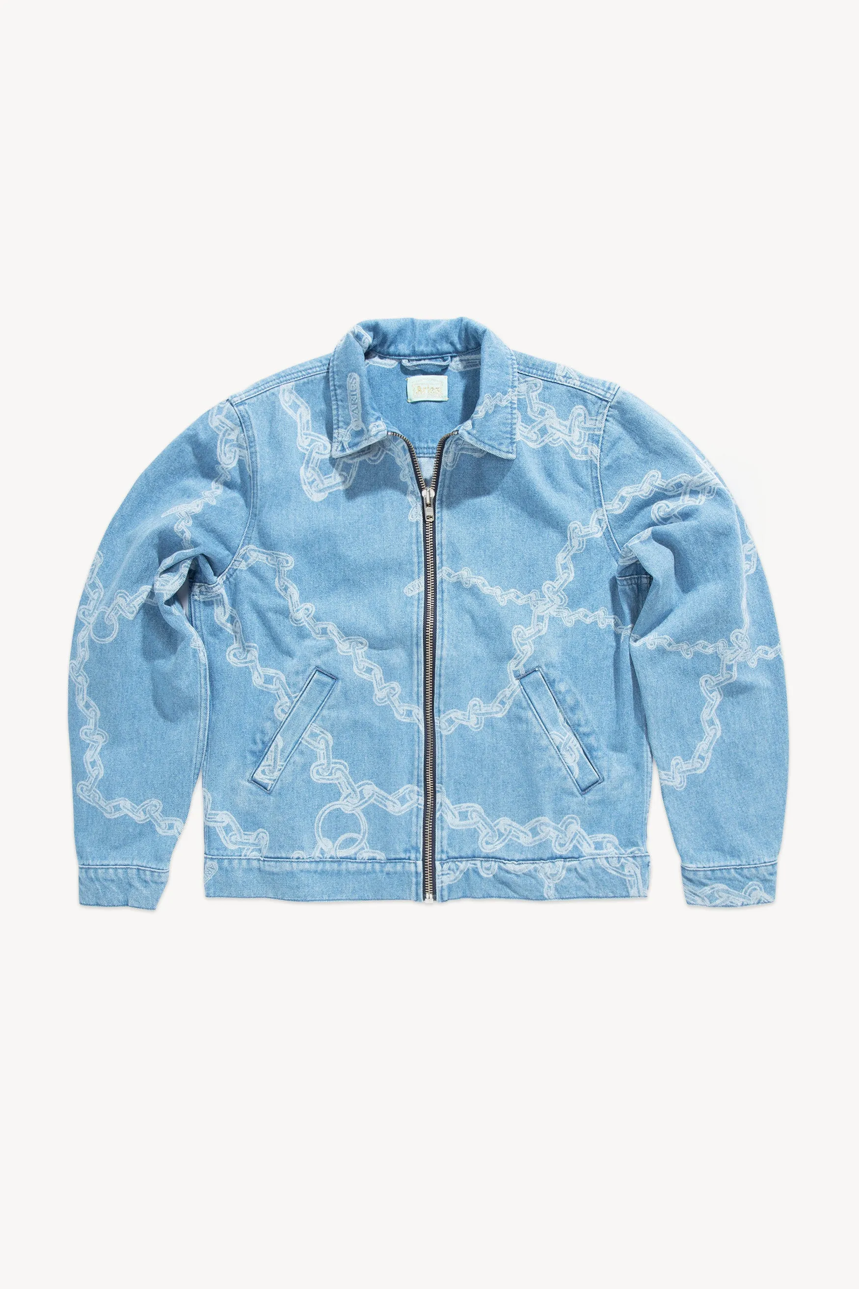 Denim Chains Harrington Jacket