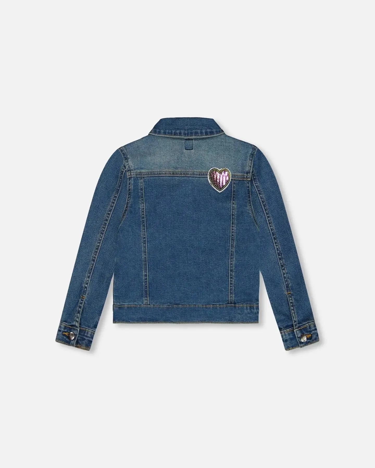 Denim Jacket With Embroidery Patch