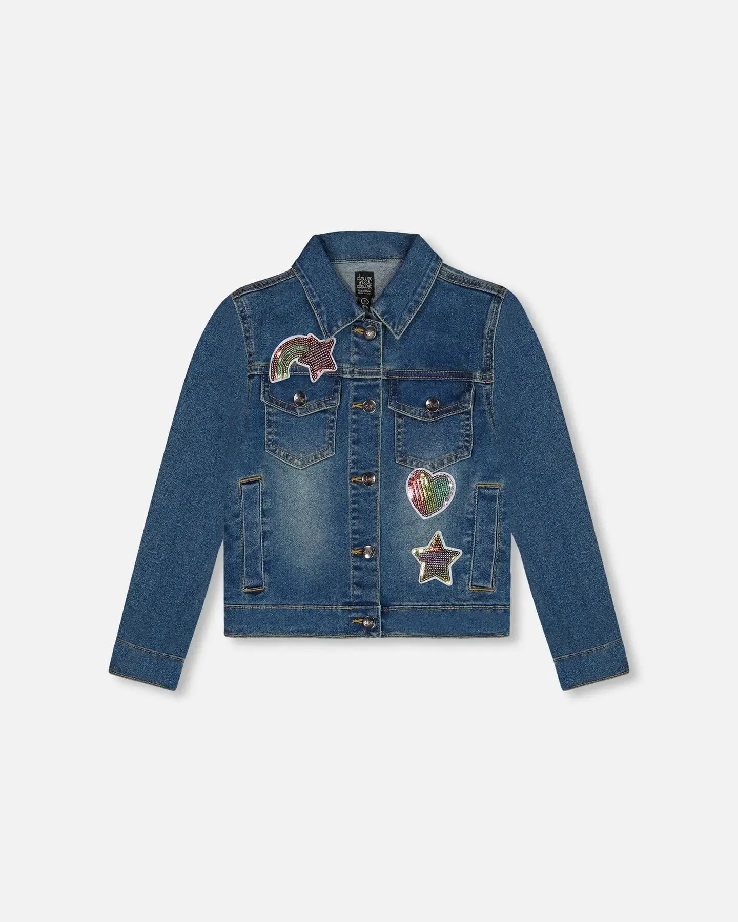 Denim Jacket With Embroidery Patch