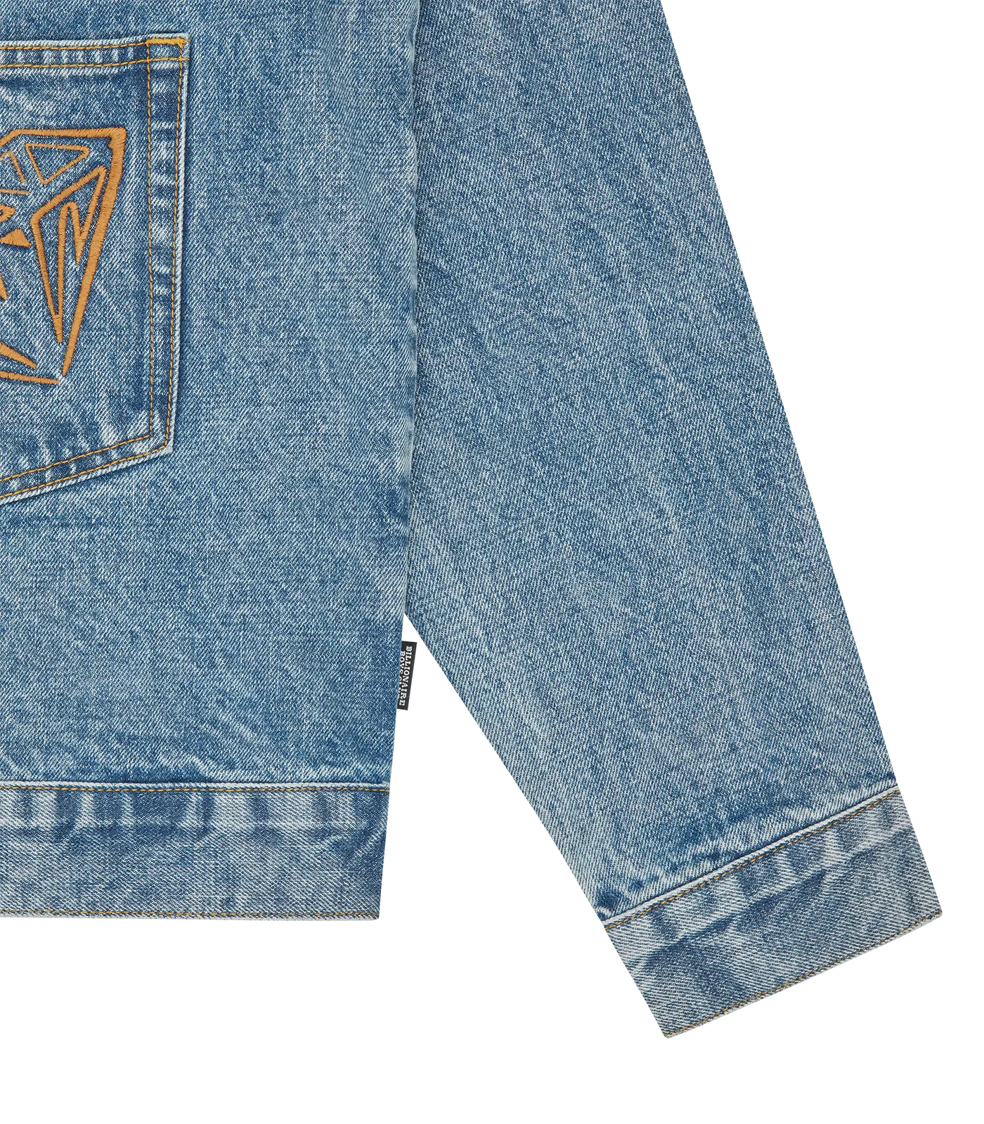 DIAMONDS & DOLLARS SELVEDGE DENIM JACKET - HEAVY WASH BLUE