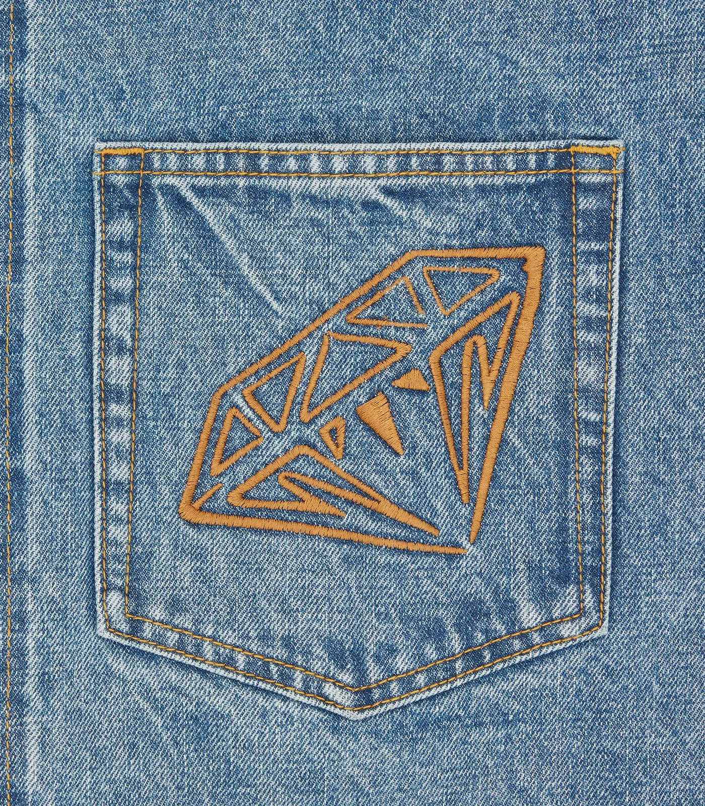 DIAMONDS & DOLLARS SELVEDGE DENIM JACKET - HEAVY WASH BLUE