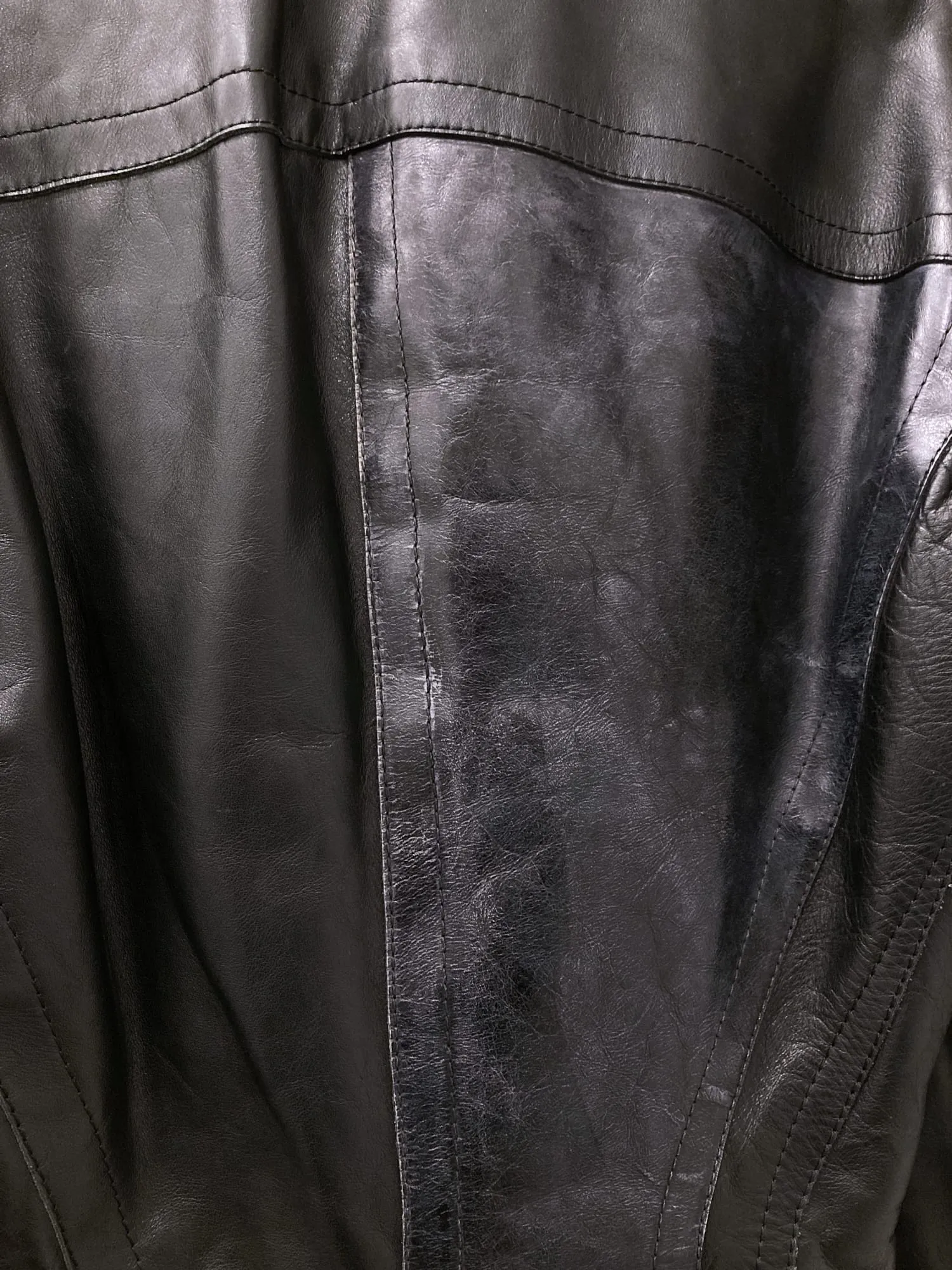 Dirk Bikkembergs Hommes 1990s quilted black leather jacket