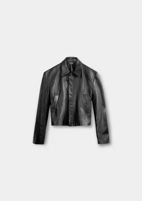 DUAL ZIP LEATHER JACKET